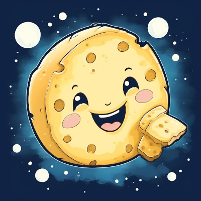 Smiling cheese Moon